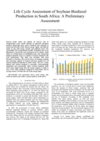 Life cycle assessment of soybean biodiesel production in South Africa : a preliminary assessment