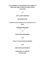 The assessment of professional development of educators: implications for whole school evaluation.