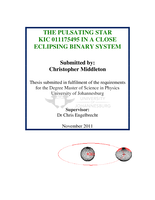The pulsating star KIC 011175495 in a close eclipsing binary system