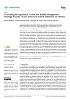Evaluating occupational health and safety management strategy success factors for small-scale contractors in Zambia