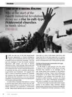 A Brief History of Industrial Revolutions : Why at the start of the Fourth Industrial Revolution do we see a rise in cult-type Pentecostal churches in South Africa?