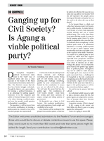 Ganging up for civil society? is Agang a viable political party?
