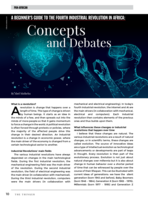 A beginner’s guide to the Fourth Industrial Revolution in Africa : concepts and debates