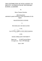 The contribution of intelligence to identity as perceived by secondary school learners