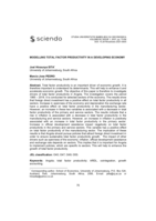 Modelling total factor productivity in a developing economy