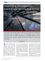 Leadership, introspection, renewal and the cracked mirror