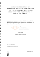 A study on the effect of hamstring rhythmic stabilization and post-isometric relaxation stretches with adjustments on active hip flexion
