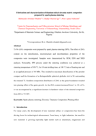 Fabrication and characterization of titanium-nickel-zirconia matrix composites prepared by spark plasma sintering
