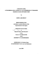 Living with hope : a phenomenological inquiry of the experiences of teenagers heading an aids-orphaned home