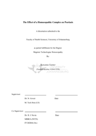 The effect of a homoeopathic complex on psoriasis