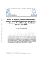 Search for R-parity-violating supersymmetric particles in multi-jet final states produced in p– p collisions at √s  = 13 TeV using the ATLAS  detector at the LHC