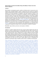 Misconceptions associated with children living with albinism : evidence from Gutu District, Zimbabwe
