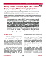 Review : Organic nanoparticle based active targeting for photodynamic therapy treatment of breast cancer cells