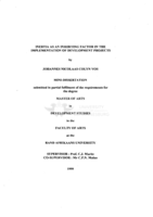 Inertia as an inhibiting factor in the implementation of development projects