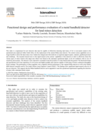 Functional design and performance evaluation of a metal handheld detector for land mines detection