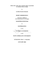 Zero-one laws and almost sure validities on finite structures