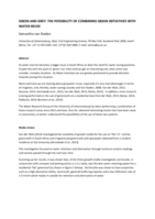 Green and  grey: the possibility of combining green initiatives with water reuse