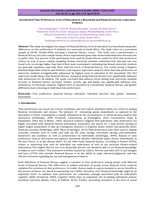 Incentivized time preferences, level of education in a household and financial literacy : laboratory evidence
