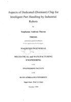 Aspects of dedicated (dormant) chip for intelligent part handling by industrial robots