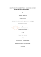 BCERT: securing electronic commerce using a biometric secured token