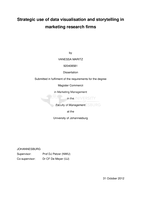 Strategic use of data visualisation and storytelling in marketing research firms