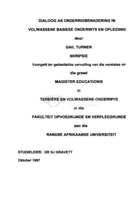 Dialoog as onderrigbenadering in volwassene basiese onderwys en opleiding