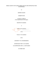 Mobile agents for global mobile device grid infrastructure enterprises