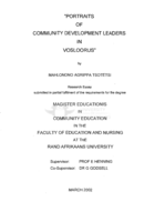 Portraits of community development leaders in Vosloorus