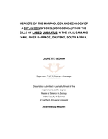 Aspects of the morphology and ecology of a Diplozoon species (Monogenea) from the gills of Labeo umbratus in the Vaal Dam and Vaal River barrage, Gauteng, South Africa