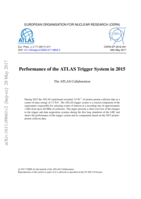 Performance of the ATLAS Trigger System in 2015