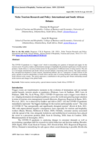 Niche tourism research and policy : international and South African debates
