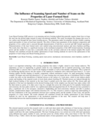 The influence of scanning speed and number of scans on the properties of laser formed steel