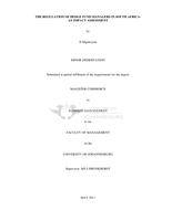 The regulation of hedge fund managers in South Africa : an impact assessment