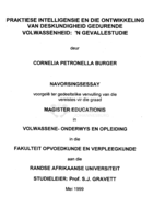 Praktiese intelligensie en die ontwikkeling van deskundigheid gedurende volwassenheid : 'n gevallestudie