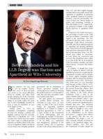 Between Mandela and his LLB Degree : was racism and apartheid at Wits University