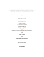 An integrated manual for the management, control and protection of the Vaal River Barrage reservoir