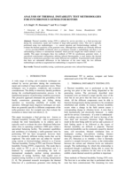 Analysis of thermal instability test methodologies for synchronous generator rotors