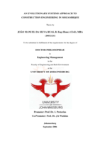 An evolutionary systems approach to construction engineering in Mozambique