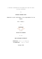 A proposed intervention for mothers who care for their HIV/AIDS offspring