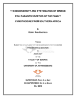 The biodiversity and systematics of marine fish parasitic isopods of the family Cymothoidae from Southern Africa