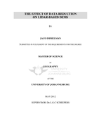 The effect of data reduction on LiDAR-based DEMs