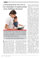 Celebrating those who rise to the challenges of implementing early childhood education