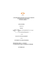 A framework for the use of focus groups in marketing research in South Africa