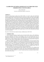 Calibration of partial resistance factors for cold-formed steel in South Africa
