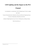 LED lighting and the impact on the PLC channel