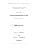 Enterprise risk management as a business enabler