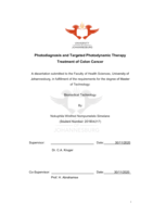 Photodiagnosis and targeted photodynamic therapy treatment of colon cancer