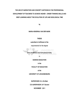 The use of narratives and concept cartoons in the professional development of teachers to achieve higher-order thinking skills and deep learning about the evolution of life and geological time