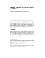 Simulation techniques and value-at-risk of the CARBS Indices
