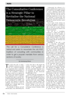 The Consultative Conference is a strategic pillar to revitalise the National Democratic Revolution